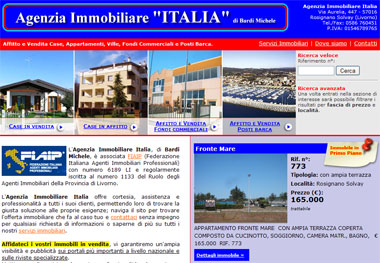 Italia Real Estate Agency: Rental and For Sale Houses, Apartments, Villas and Commercial Properties | Rosignano Solvay, Livorno - Toscana
