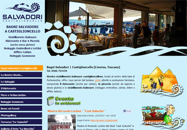 Salvadori Beach: Rental chairs, loungers, beds, rental cabins, boat rental, Restaurant and Pizzeria for celiac | Castiglioncello, Livorno - Toscana