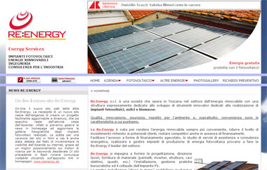 Re:Energy -> Impianti Fotovoltaici, Energie Rinnovabili, Ingegneria, Consulenza per l'Industria | Rosignano Solvay, Livorno - Toscana